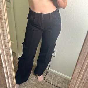 BDG Urban Outiftters Black Cargo Y2K Pants